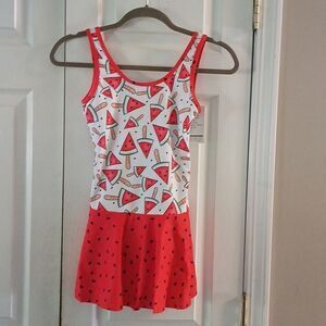 Watermelon One Piece Swimsuit UPF 50+ Summer Swimwear Beach Bathing Suit  Sz 10